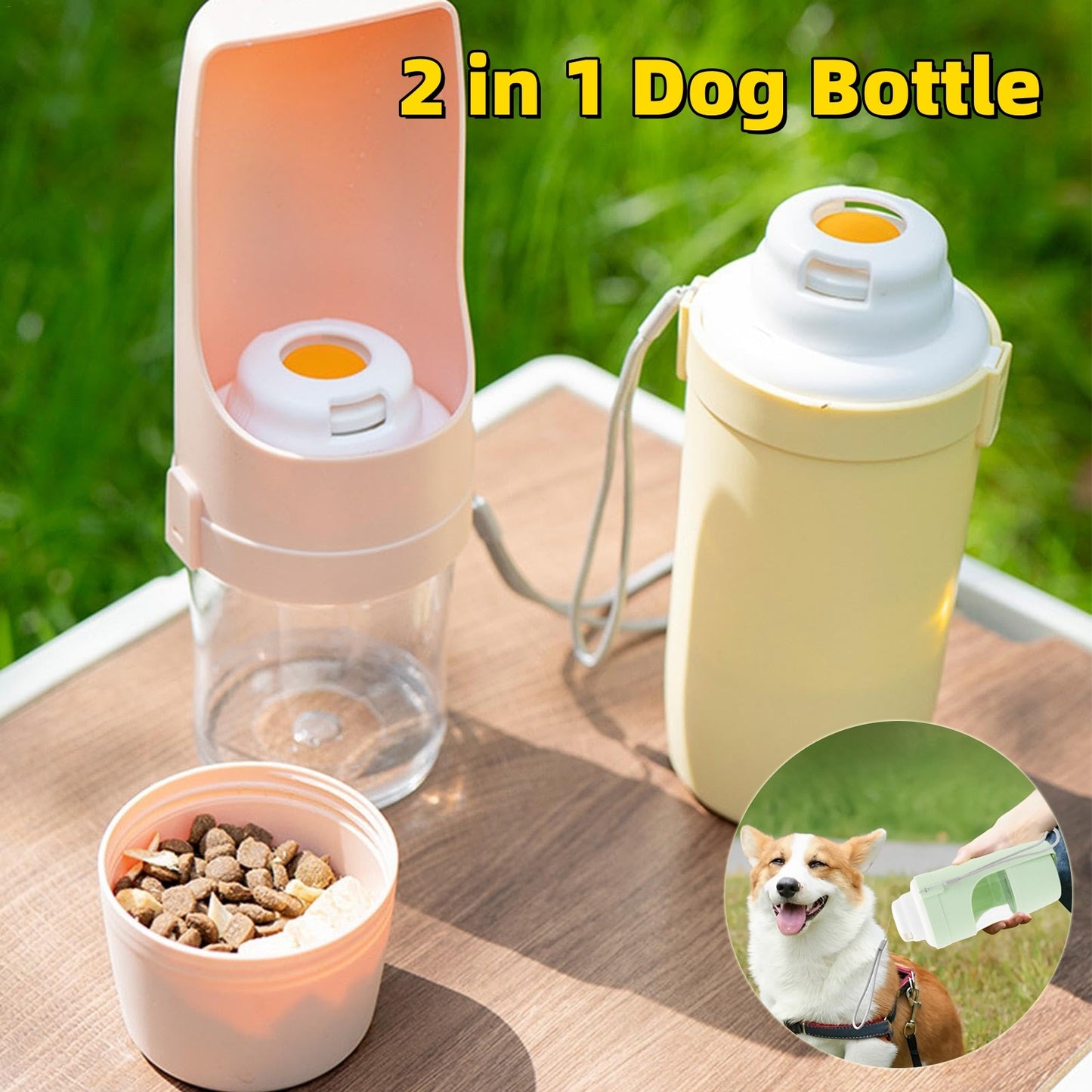 Portable Pet Feeder and Drinker