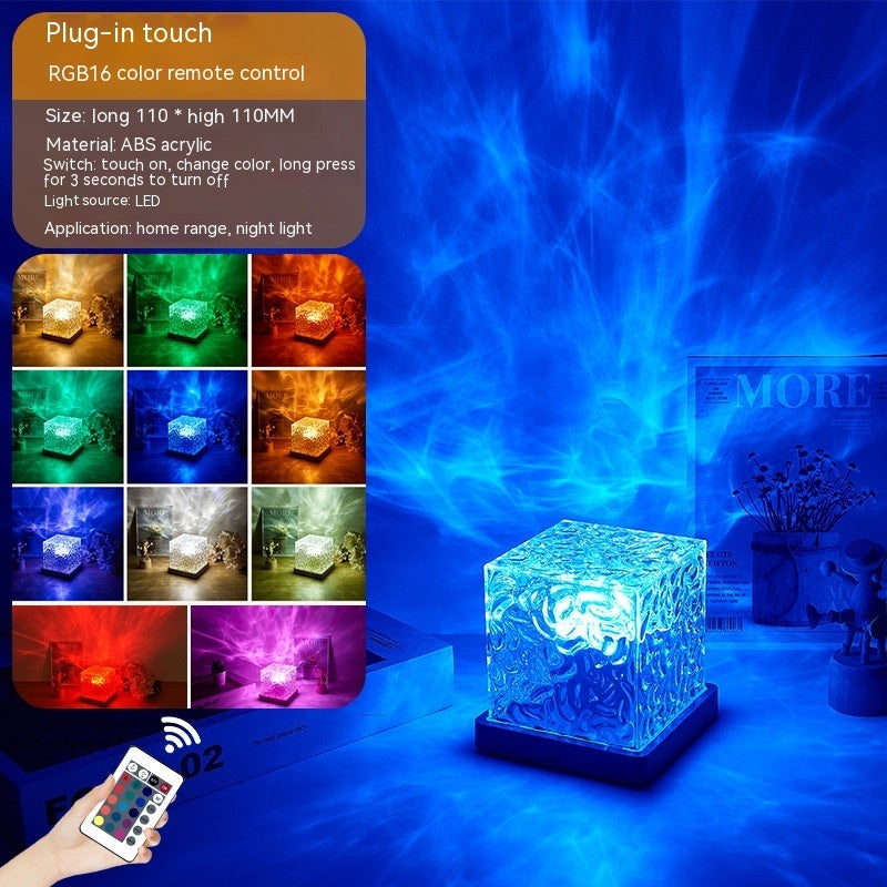 Rotating Crystal Table Lamp