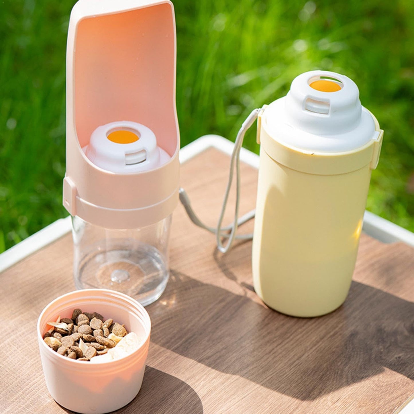 Portable Pet Feeder and Drinker